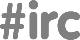 Minimalist #irc Hashtag Clipart Logo in Grayscale Vector Design