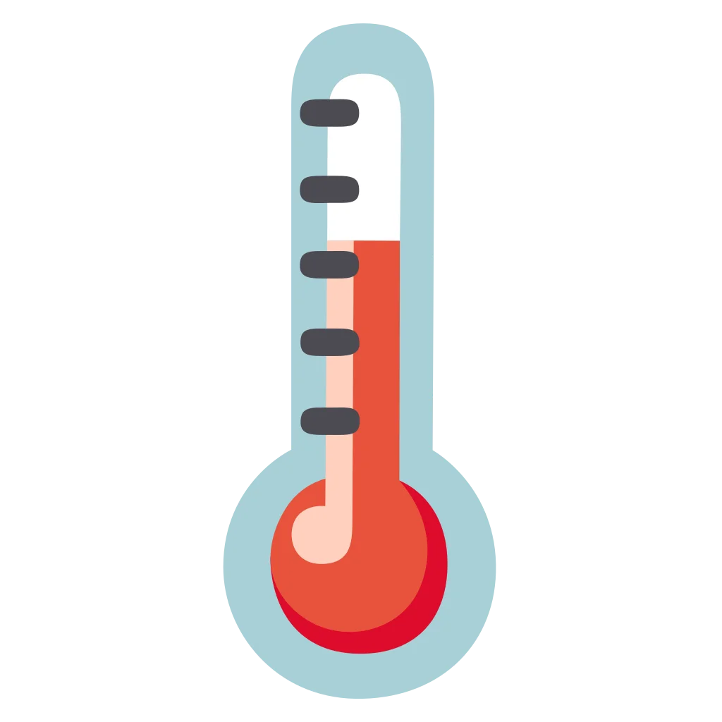 Stylized Medical Thermometer Clipart with Gradient Color Design