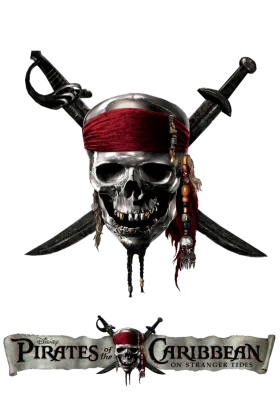 Skull and Crossed Swords Pirate Caribbean Clipart Logo Design