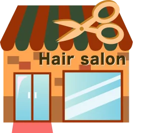 Charming Illustrated Hair Salon Clipart with Playful Scissor Graphics