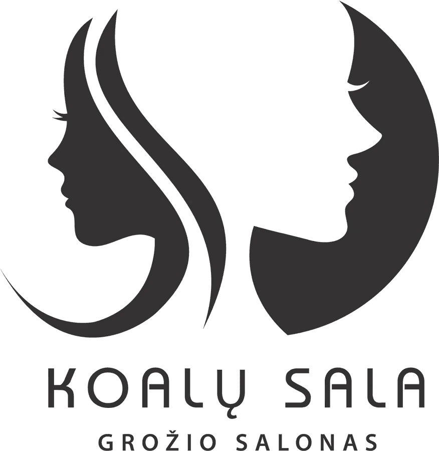 Elegant Minimalist Hair Salon Silhouette Clipart Logo Design for Beauty Professionals