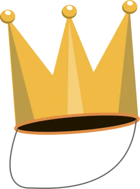 Regal Golden Crown Clipart: Majestic Royal Headpiece Design for Celebrations