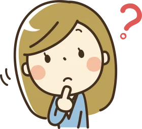 Adorable Cartoon Clipart of a Little Girl Pondering with Curious Expression