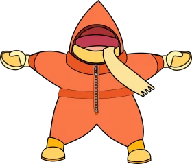 Adorable Winter Warmth Chubby Kid's Snowsuit Clipart for Playful Designs