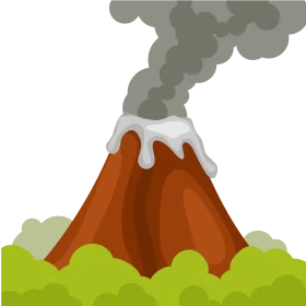 Cartoon Erupting Volcano Clipart: A Dramatic Landscape of Geological Power
