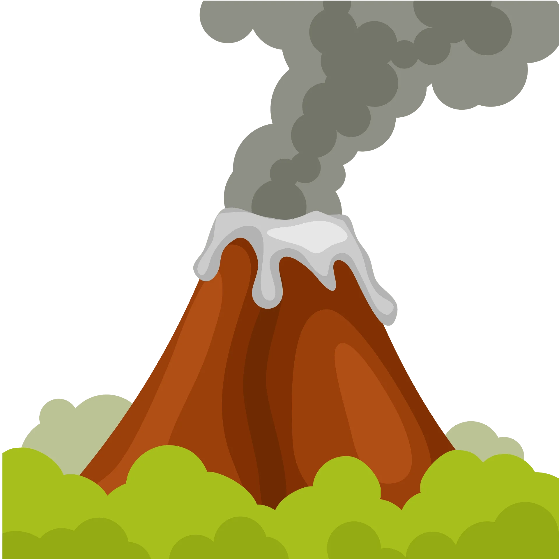 Cartoon Erupting Volcano Clipart: A Dramatic Landscape of Geological Power