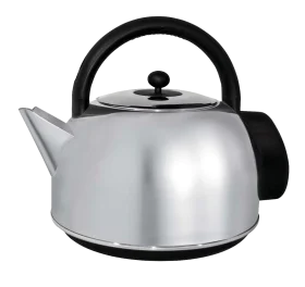 Classic Stainless Steel Traditional Whistling Kettle Clipart Design