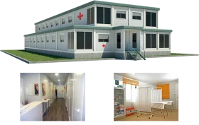 Comprehensive Medical Facility Architectural Clipart Illustration Set