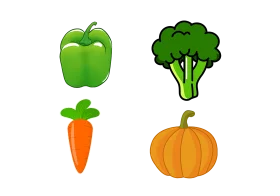 Fresh and Cheerful Vegetable Clipart Collection with Wholesome Garden Produce