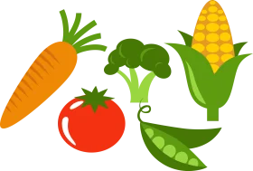Fresh and Colorful Vegetable Clipart Showcase of Healthy Garden Produce