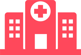 Modern Healthcare Facility Minimalist Hospital Clipart Icon Design