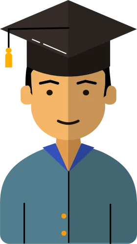 Professional Academic Achievement Graduation Clipart Illustration
