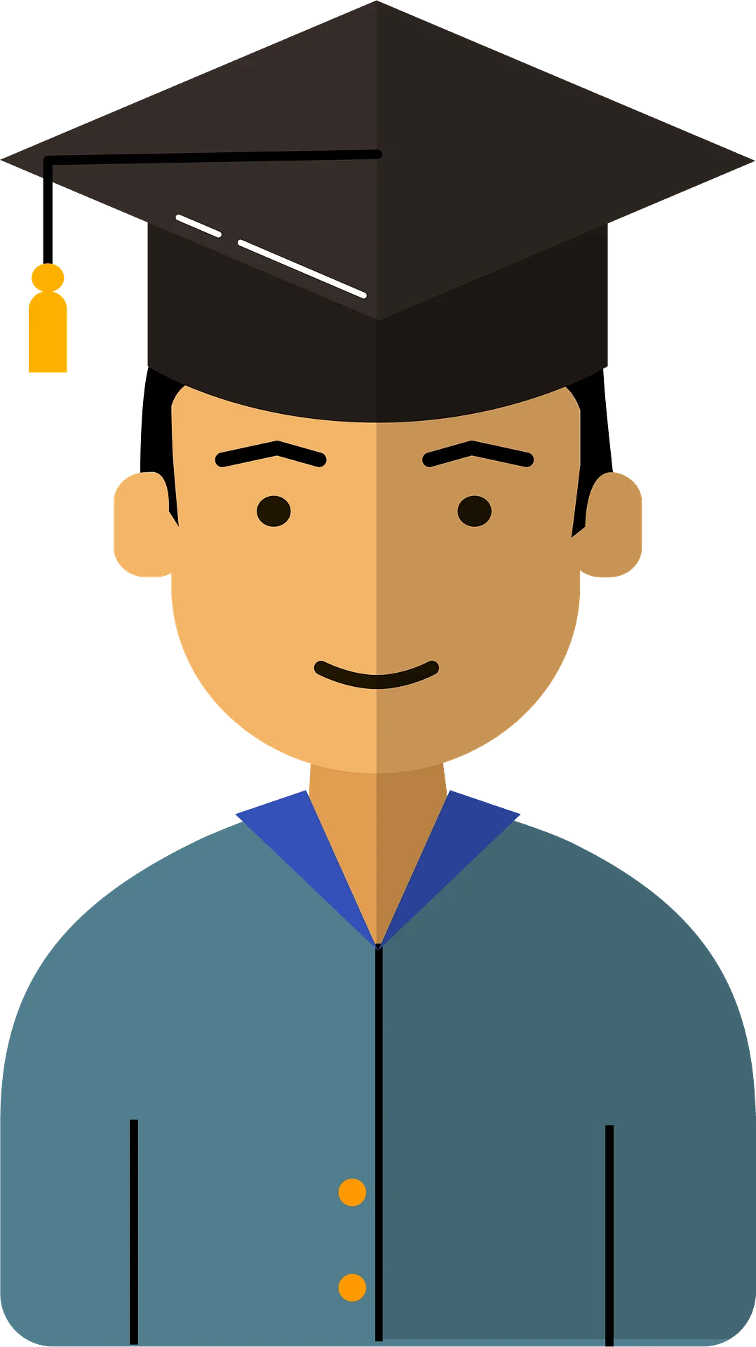 Professional Academic Achievement Graduation Clipart Illustration