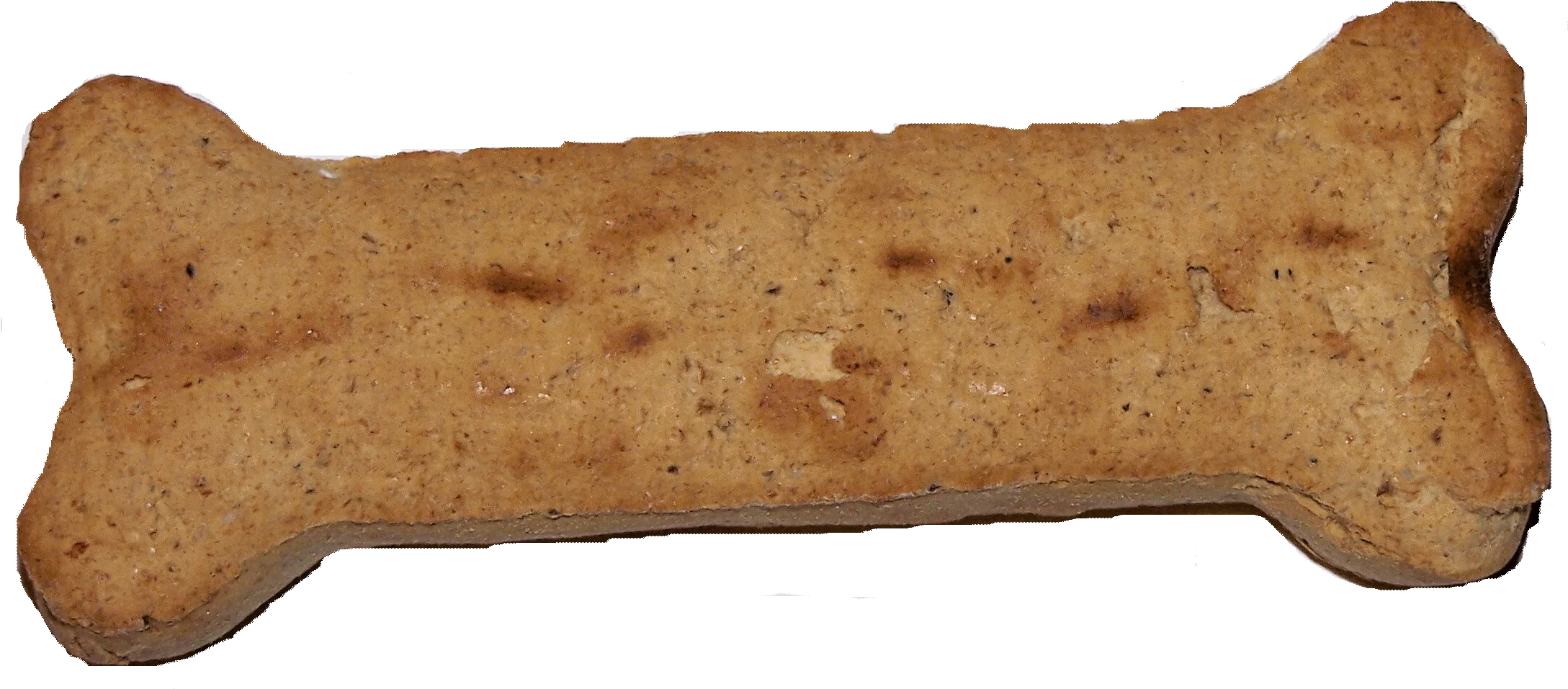Rustic Canine Treat Clipart: Textured Bone-Shaped Dog Biscuit Design