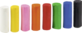 Colorful Clay Stick Clipart Collection: Artistic Craft Supply Illustration
