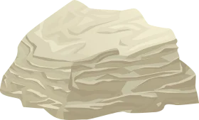 Layered Sedimentary Rock Formation Clipart - Geological Texture and Strata Design