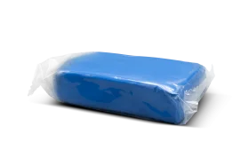Soft Blue Polymer Clay Block Clipart for Creative Crafting Projects