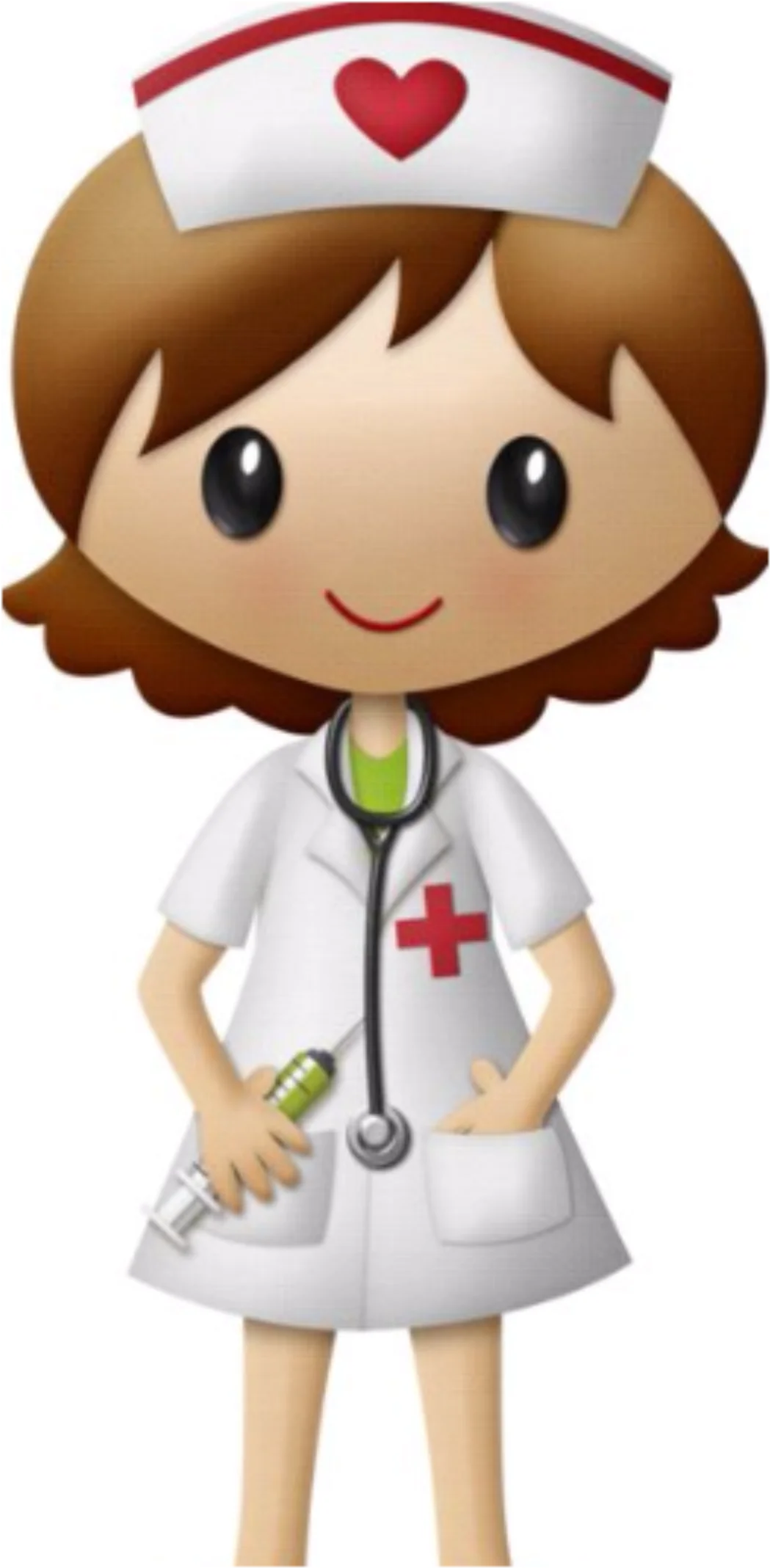 Adorable Cartoon Nurse Clipart: Heartwarming Healthcare Professional Illustration