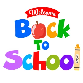 Colorful and Cheerful Back to School Clipart with Welcoming Design