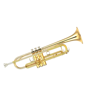 Gleaming Golden Trumpet Clipart: Professional Brass Instrument Illustration