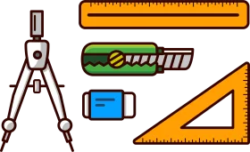 Precision Drafting Tools Clipart: Essential Engineering and Design Accessories