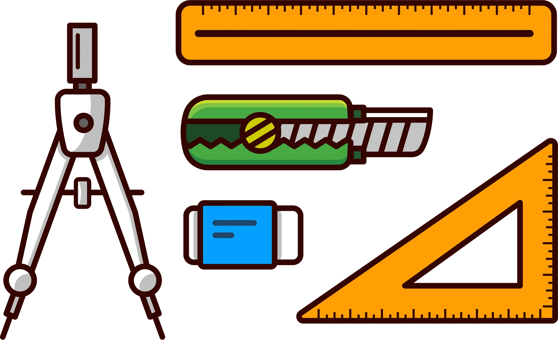 Precision Drafting Tools Clipart: Essential Engineering and Design Accessories