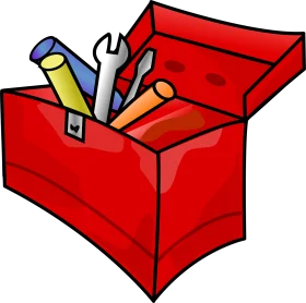 Red Toolbox Clipart: Essential Workshop Equipment for DIY Enthusiasts and Mechanics