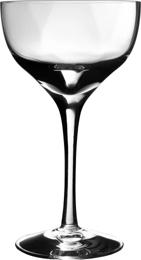 Elegant Black and White Vintage Martini Glass Clipart for Cocktail Design