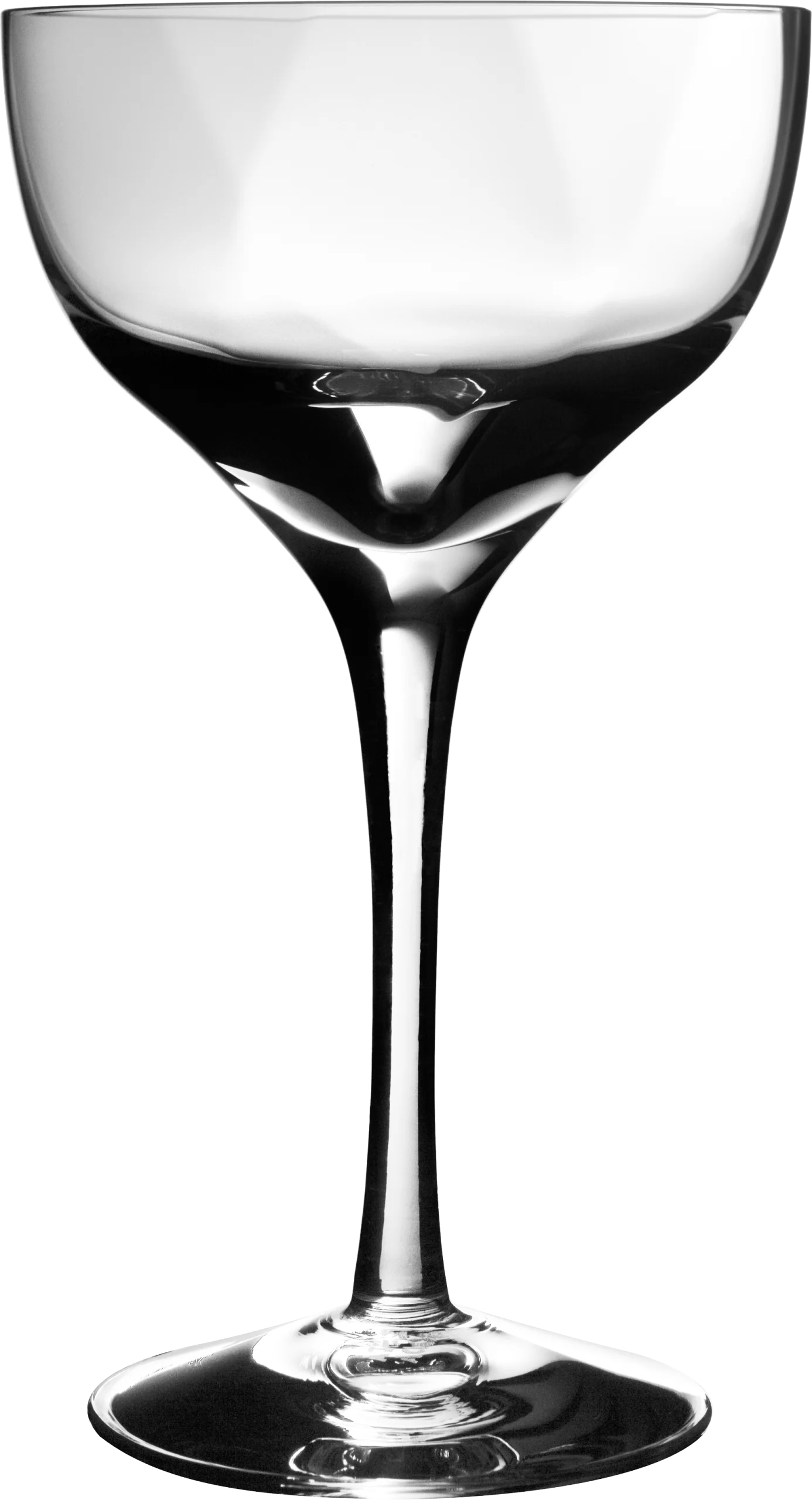 Elegant Black and White Vintage Martini Glass Clipart for Cocktail Design