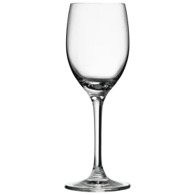 Elegant Crystal Clear Wine Glass Clipart with Refined Stem Design