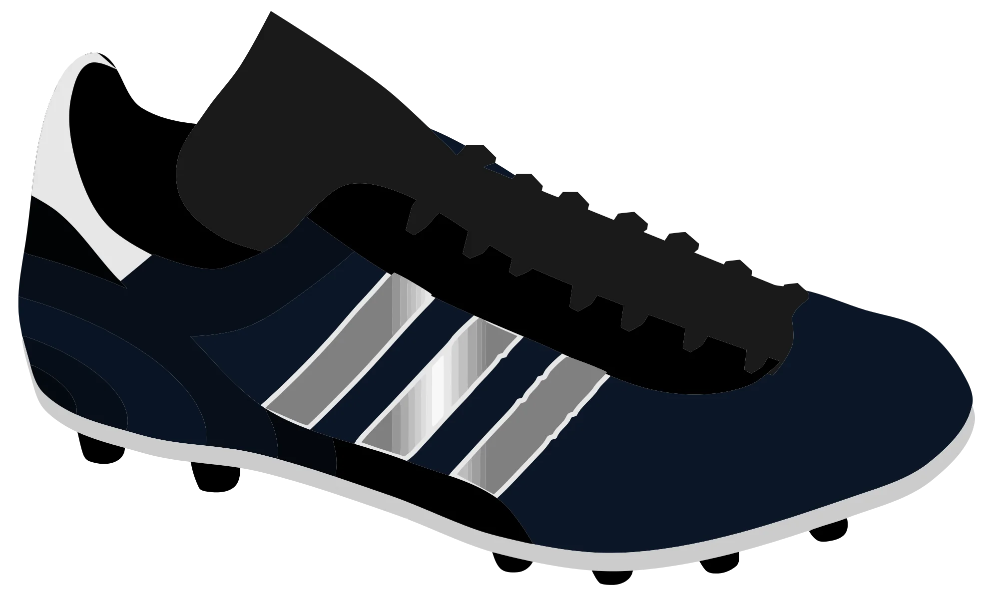 Classic Soccer Cleats Clipart Design - Retro Football Boot Illustration