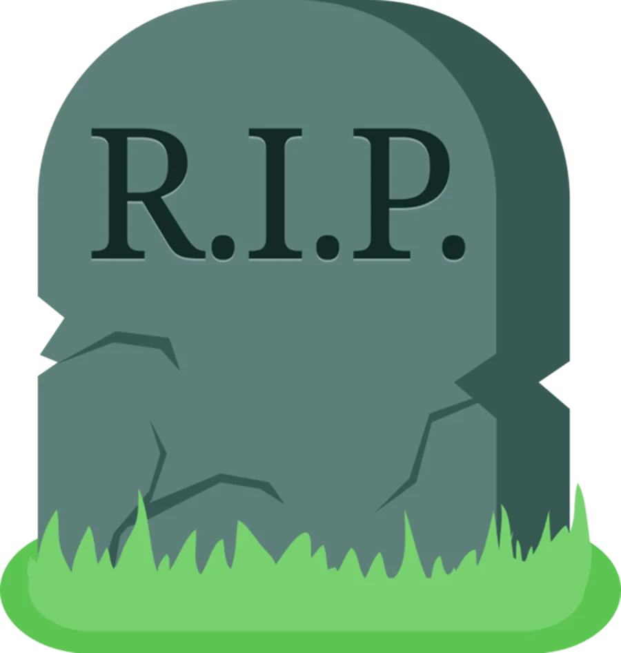 Somber Gravestone Clipart Illustration: A Symbolic Representation of Remembrance