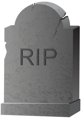 Somber Gravestone Clipart with RIP Engraving - A Symbolic Representation of Remembrance
