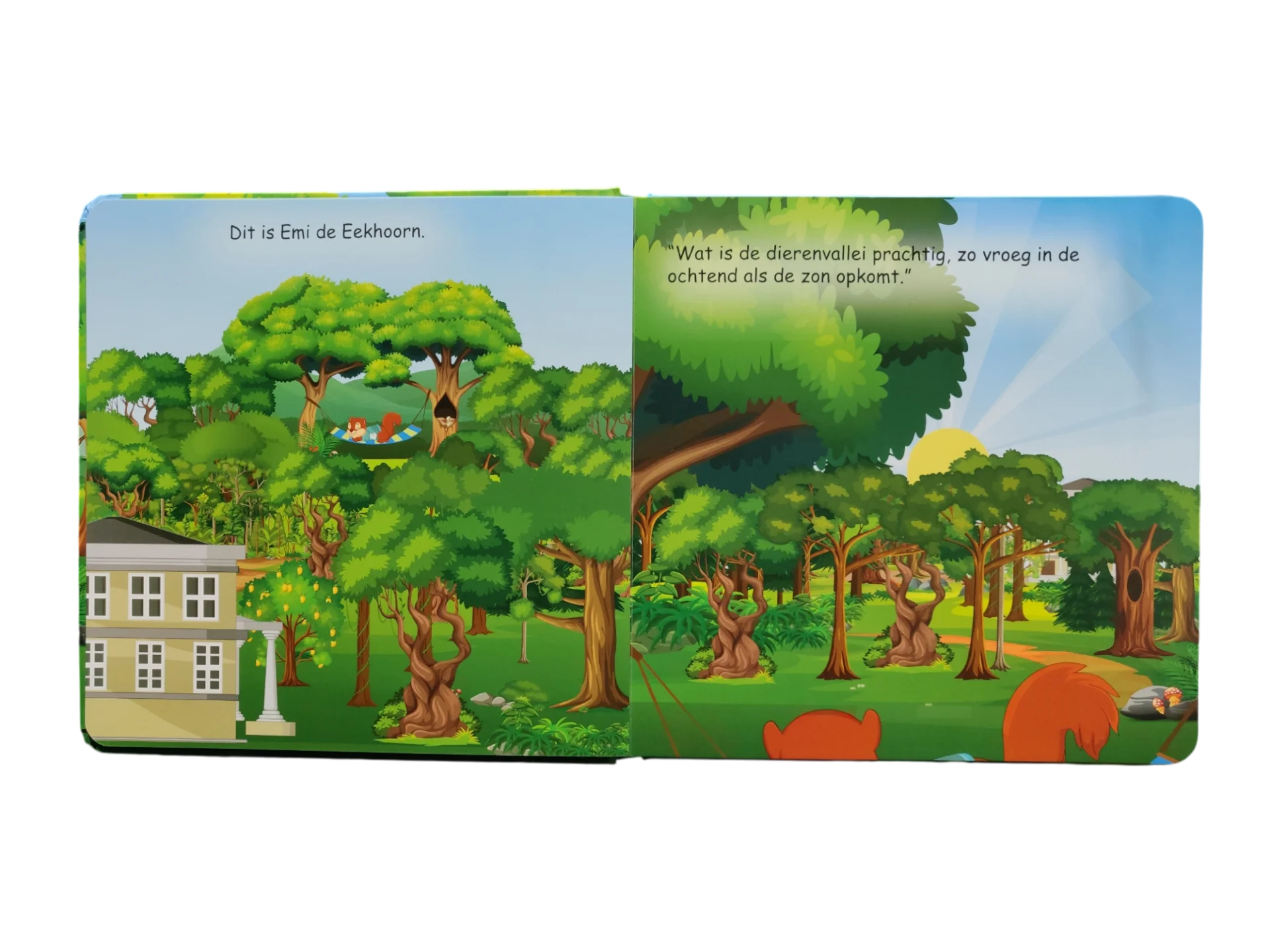 Enchanting Green Forest Scene with Whimsical Nature Clipart Landscape