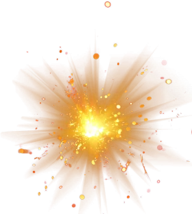 Radiant Golden Starburst Explosion Clipart: Luminous Energy Burst