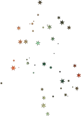 Celestial Symphony: Enchanting Multicolored Star Clipart Constellation
