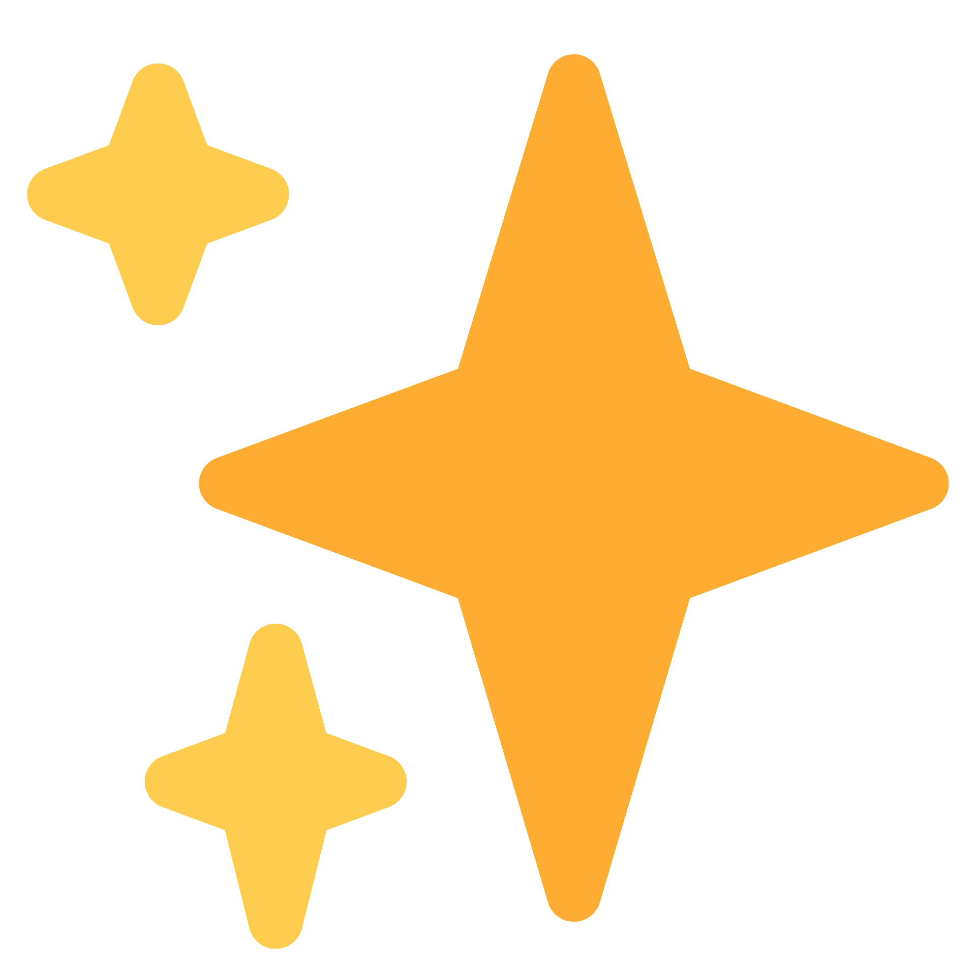 Golden Radiant Stars Sparkle Clipart - Luminous Starburst Vector Graphics