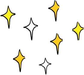 Magical Starry Sparkle Clipart: Whimsical Radiant Shining Stars Collection