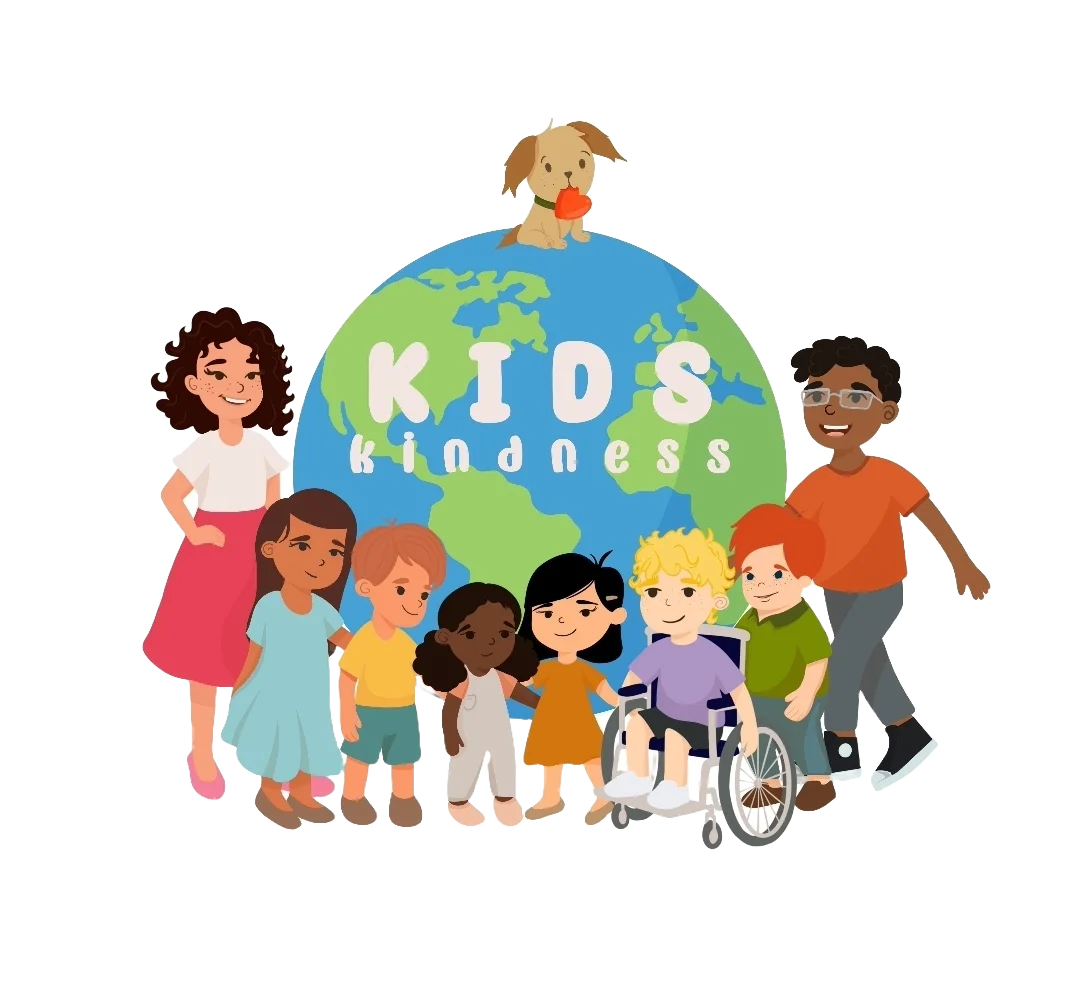 Diverse and Inclusive Kids Kindness Global Friendship Clipart Illustration