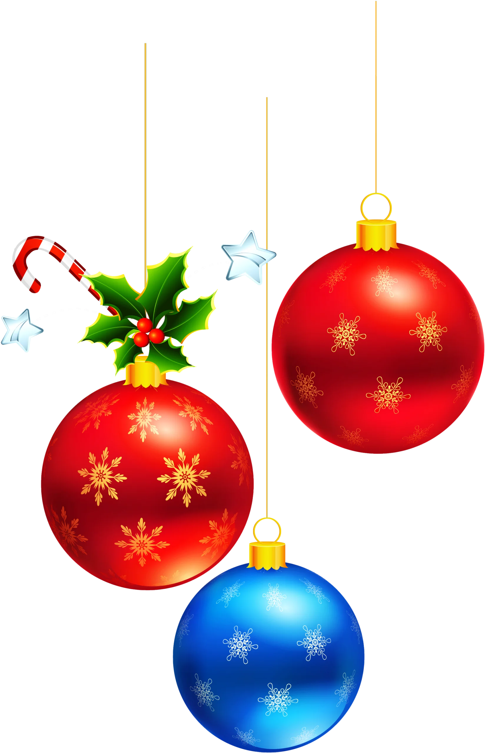 Festive Christmas Ornaments Clipart: Sparkling Holiday Baubles Collection