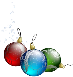 Shimmering Christmas Ornament Clipart Featuring Elegant Festive Baubles