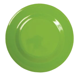 Lime Green Ceramic Plate Clipart - Simple Minimalist Kitchen Design Element