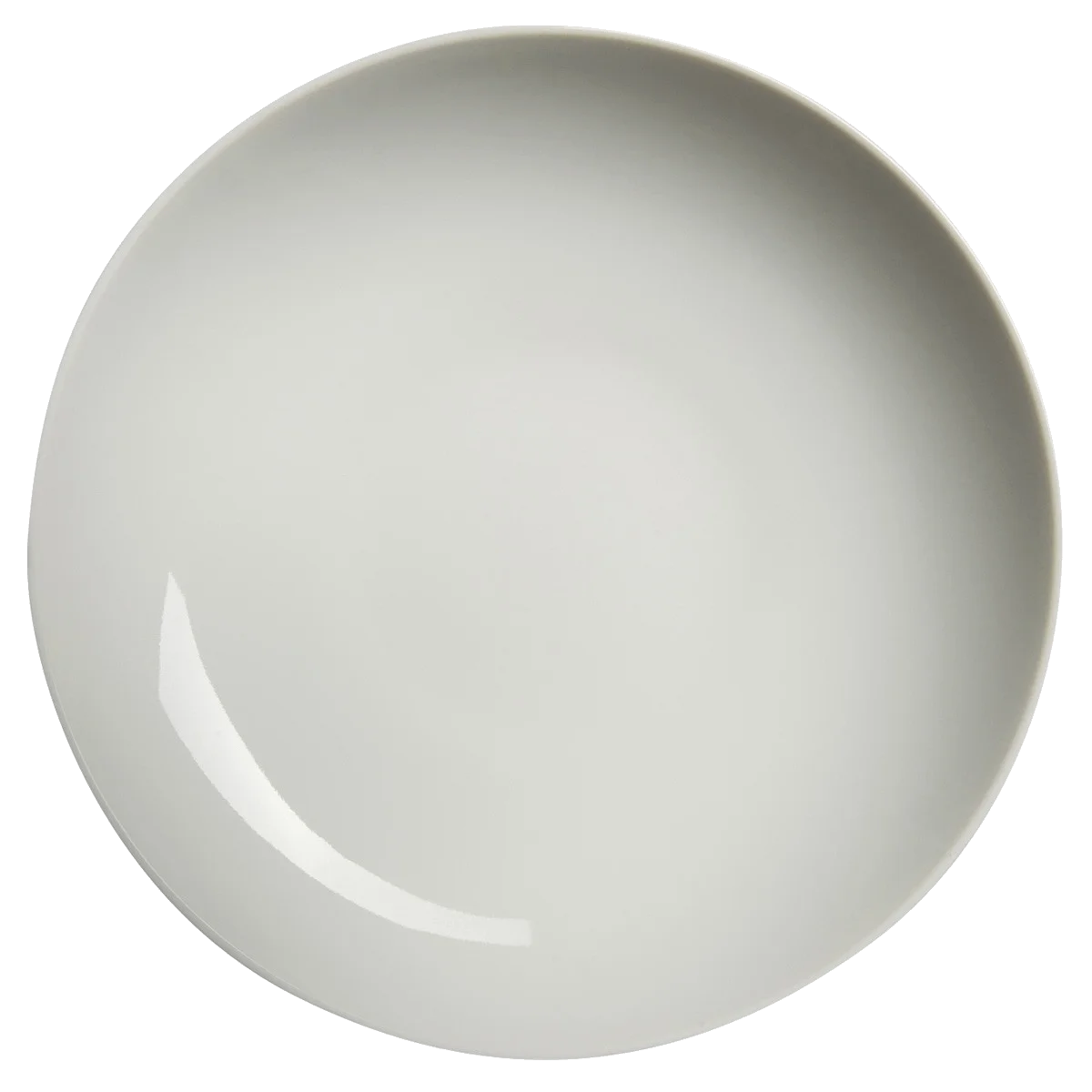 Minimalist Ceramic White Plate Clipart - Clean Simple Elegant Tableware Illustration