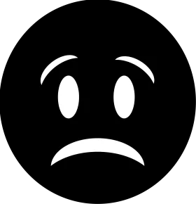 Monochromatic Sad Emotion Clipart: Expressing Sorrow in Minimalist Design