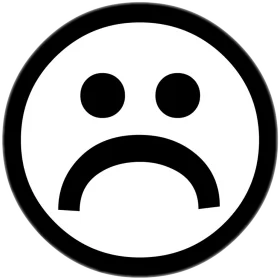 Monochrome Melancholy Emoji Clipart Expressing Deep Emotional Sorrow