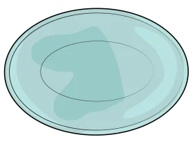 Soft Aqua Oval Ceramic Serving Plate Clipart with Subtle Elegance