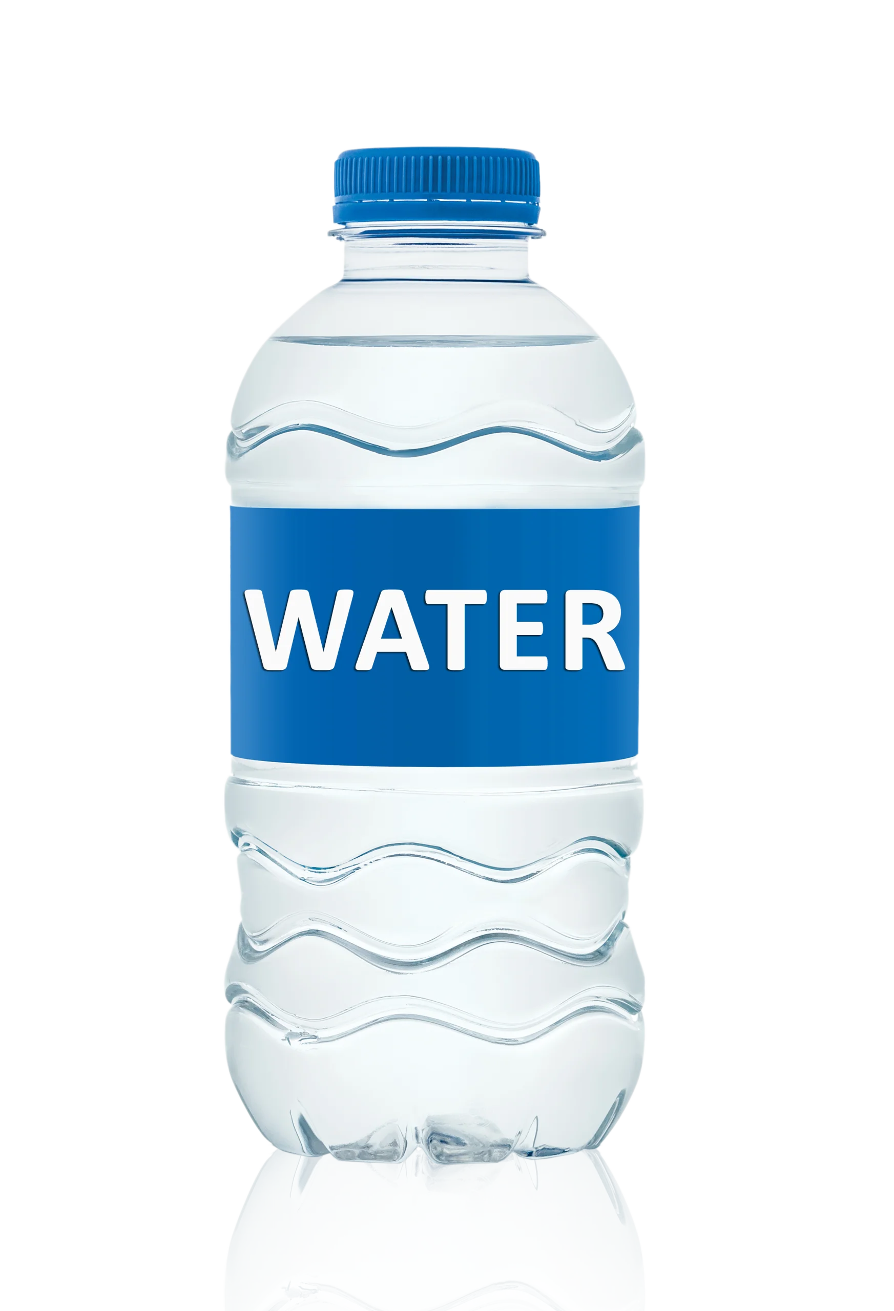 Crystal Clear Water Bottle Clipart Illustration for Hydration Design