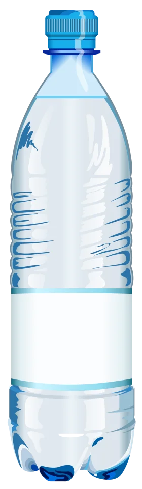 Crystal Clear Water Bottle Clipart Illustration with Pristine Design
