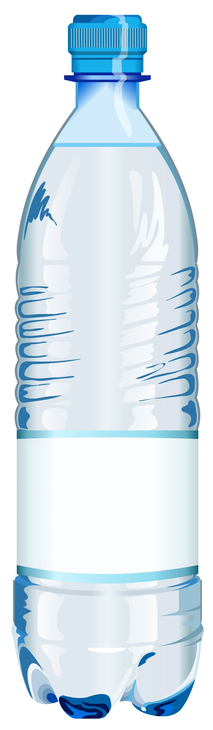 Crystal Clear Water Bottle Clipart Illustration with Pristine Design