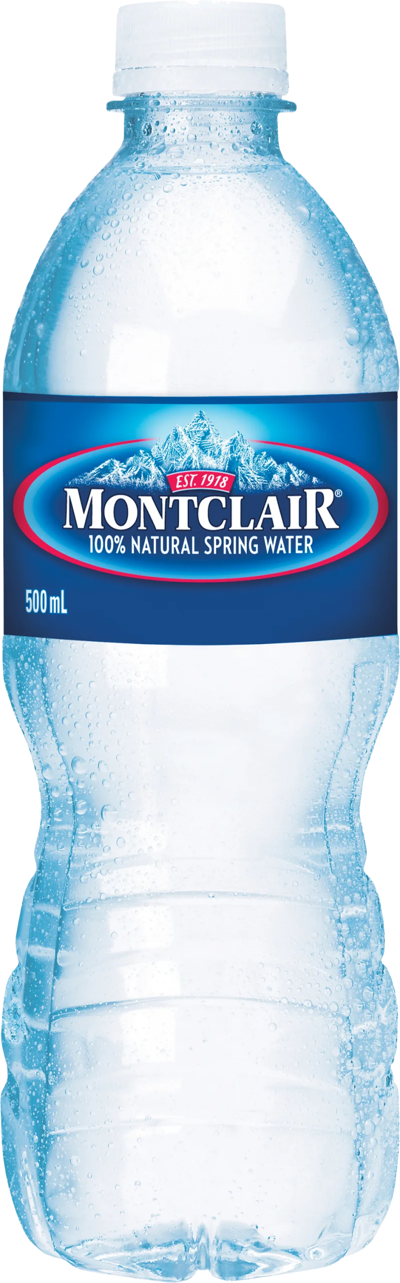 Montclair Natural Spring Water Bottle Clipart - Refreshing Hydration Graphic